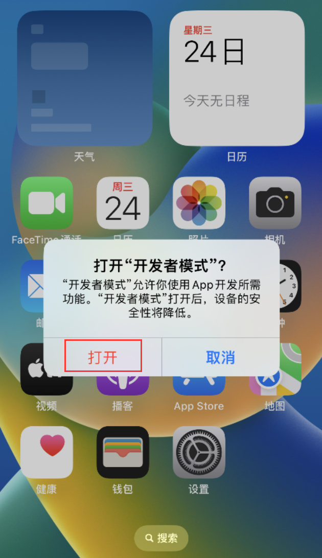 将乐苹果手机维修分享如何打开开发者模式 